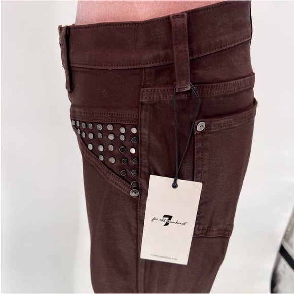 NWT 7 For All Mankind Studded Skinny Jeans - Picture 8 of 15